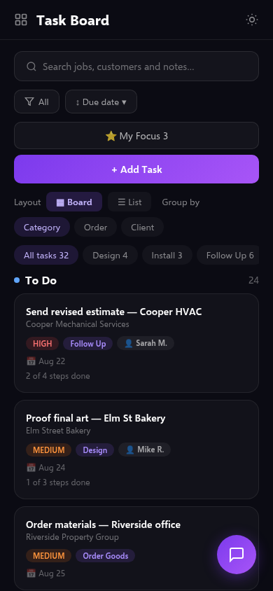 ClvrJob — Your task board